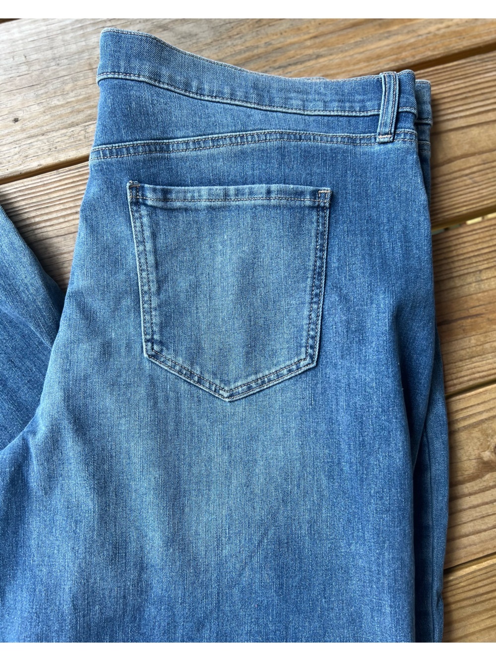 SO Super Stretch High Rise Wide Leg Blue Jeans Size 24 - Picture 4 of 10